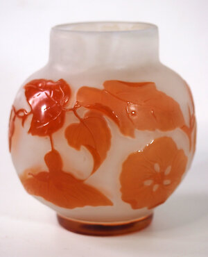 Emile Galle Cameo - Botanicals Small. galleorange