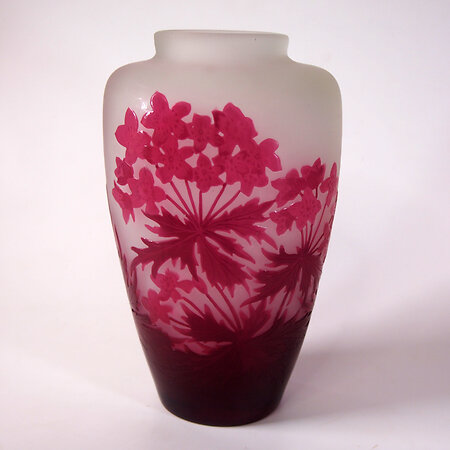 Emile Galle Cameo - Botanicals Medium. galleredflowers