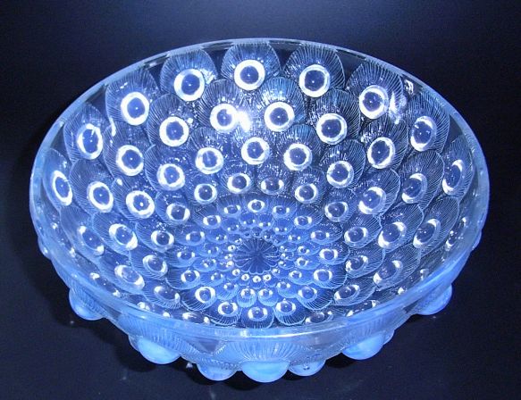 Rene Lalique -Bowls & Chargers. rlplumesbowl
